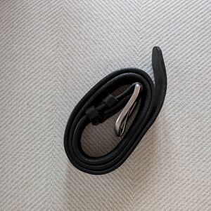 Thick Black Leather Belt